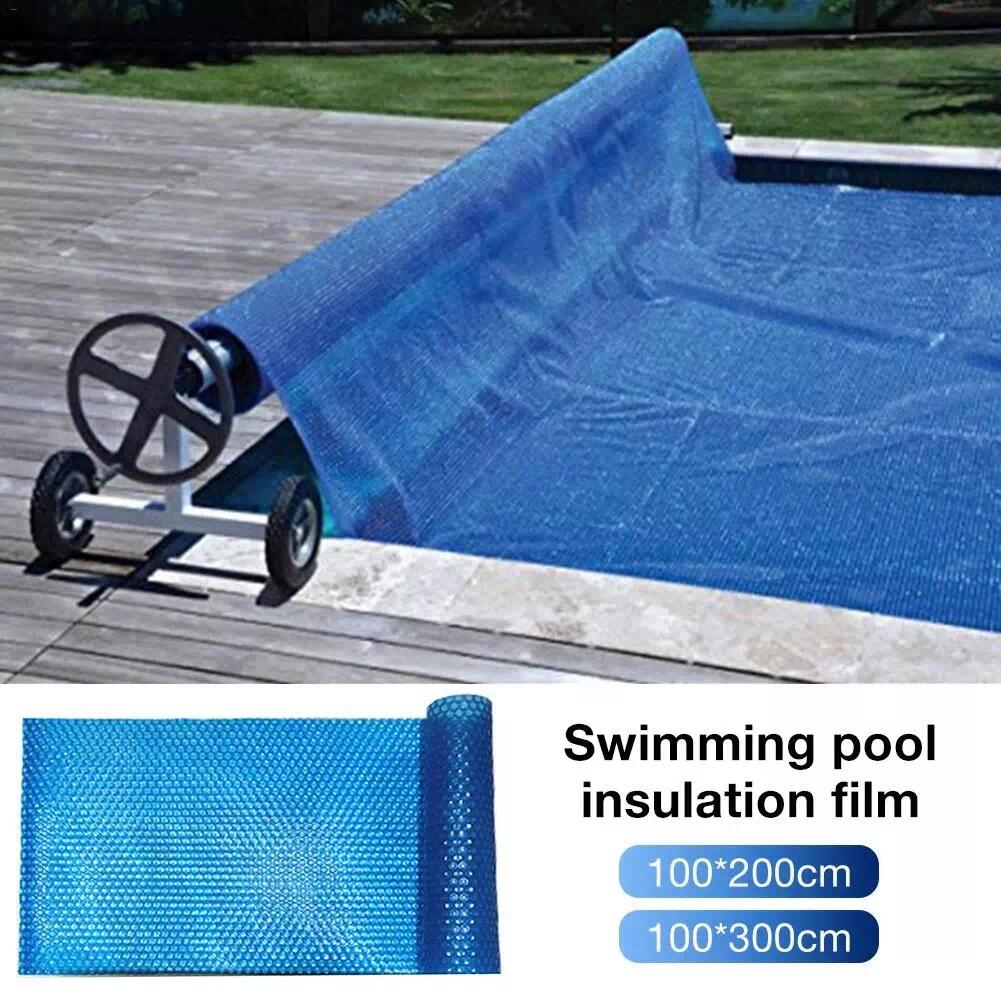 Solar Swimming Pool Cover Easy Set Dustproof Cover Blue